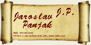 Jaroslav Panjak vizit kartica